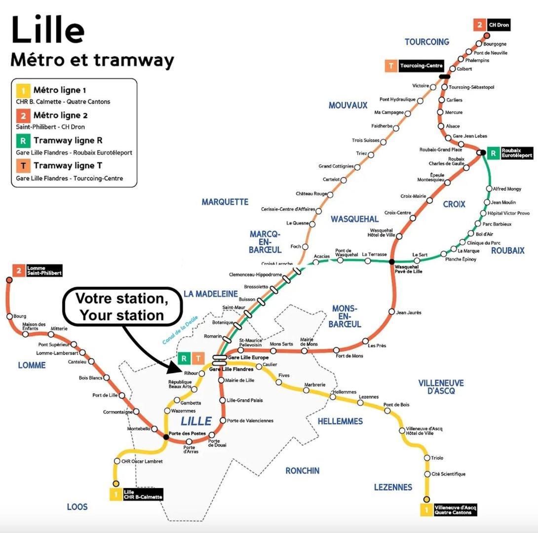 Vieux Lille Appartement Spacieux Et Equipe エクステリア 写真
